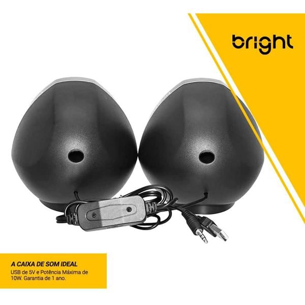 Caixa de som 6w, Office light, Preta, CX001, Bright - CX 1 UN