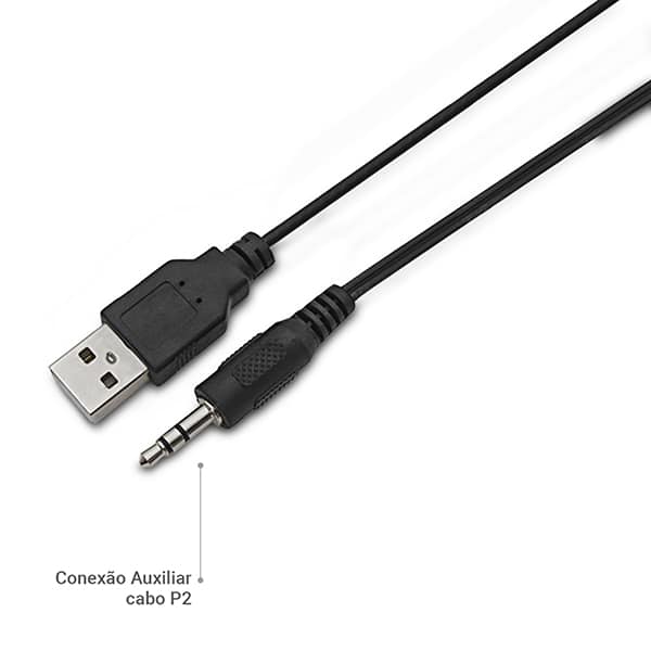 Caixa de som 3w rms, Conexão P2, USB, Branca, YT-SP018, Loop Way - CX 1 UN