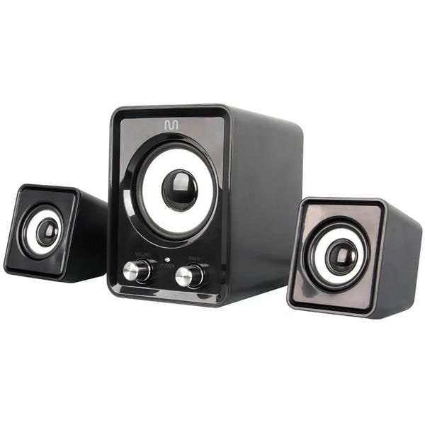 Caixa de som 2.1 com subwoofer, 14w rms, USB, P2, Preto, SP172, Multi - CX 1 UN