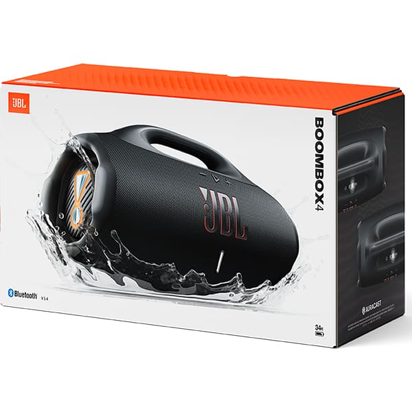 Caixa de som bluetooth 200w Boombox 4 preta JBLBOOMBOX Jbl CX 1 UN