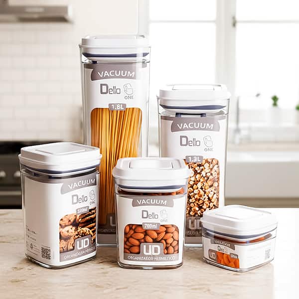 Pote Plástico Hermético, 350ml, UD030001, Dello - PT 1 UN Pote Plástico Hermético, 350ml, UD030001, Dello - PT 1 UN
