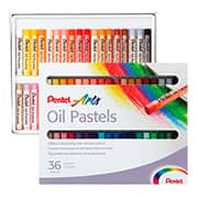 Giz de Cera Pastel Oleoso com 36 Cores PHN-36 - Pentel - CX 1 UN