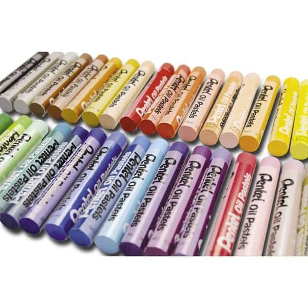 Giz de Cera Pastel Oleoso com 36 Cores PHN-36 - Pentel - CX 1 UN