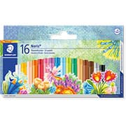 Giz de cera (pastel a óleo) c/16 cores 243NC1604 Staedtler PT 1 UN