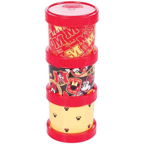 Kit Garrafa Escolar Shakeira, Com Pote 3 Em 1, Disney Minnie, 15632, Plasutil - CX 4 UN