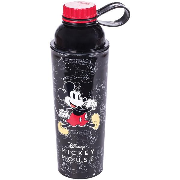 Kit Escolar Disney Mickey Mouse, Com Garrafa E Pote, 15635, Plasutil - CX 2 UN