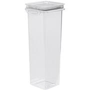 Pote plástico com travas, 1,6L, Quadrado, 9917, Plasutil - PT 1 UN Pote plástico com travas, 1,6L, Quadrado, 9917, Plasutil - PT 1 UN