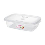 Pote plástico retangular, Transparente, 785ml, SR165/10, Sanremo - PT 1 UN