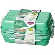 Conjunto de Potes Freshy, 730ml e 820ml, Verde, SR1753/21C, Sanremo - PT 2 UN