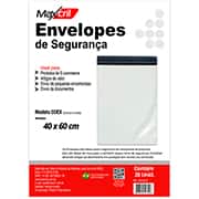 Envelope plástico de segurança, 40cm x 60cm, Branco, 10450003, Maxcril - PT 20 UN Envelope plástico de segurança, 40cm x 60cm, Branco, 10450003, Maxcril - PT 20 UN