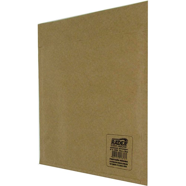 Envelope com revestimento Polibolha, 19x25cm, 11852, Radex - PT 1 UN Envelope com revestimento Polibolha, 19x25cm, 11852, Radex - PT 1 UN