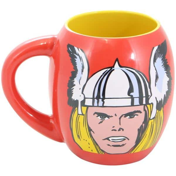 Caneca cerâmica 530ml oval Thor 20988 Zona Criativa CX 1 UN