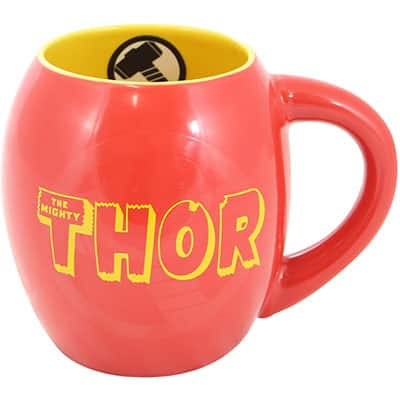 Caneca cerâmica 530ml oval Thor 20988 Zona Criativa CX 1 UN