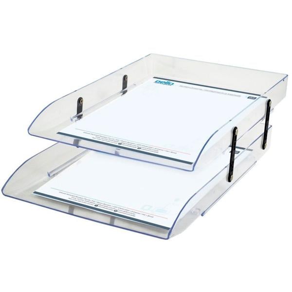 Caixa Para Correspondência Home Office Articulável Dupla, Cristal, Dello - CX 1 CX