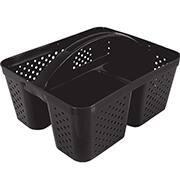 Cesto plástico com alça, 3 divisórias, 26 x 31 x 18cm, Preto, 284/P, Nitronplast - PT 1 UN Cesto plástico com alça, 3 divisórias, 26 x 31 x 18cm, Preto, 284/P, Nitronplast - PT 1 UN