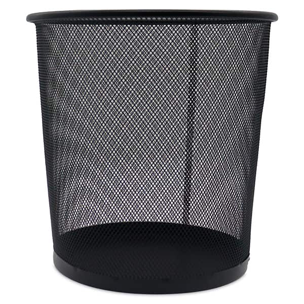 Cesto p/lixo 13l redondo aramado preto B83515 Spiral Office PT 1 UN