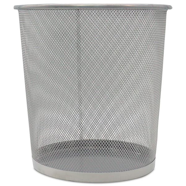 Cesto p/lixo 13l redondo aramado prata B83515 Spiral Office PT 1 UN
