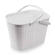 Cesto plástico juta com alça branco 5,6l, 277/B, Nitron - PT 1 UN Cesto plástico juta com alça branco 5,6l, 277/B, Nitron - PT 1 UN