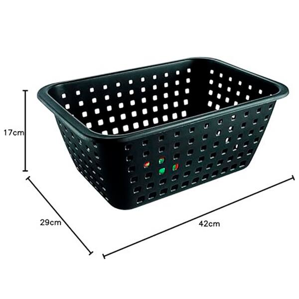 Cesto plástico GG preto 14L 52610 Ordene PT 1 UN Cesto plástico GG preto 14L 52610 Ordene PT 1 UN