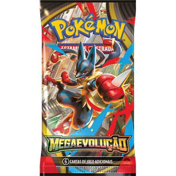 Booster Pokémon TCG, Pokémon Megaevolução, 35652, Copag - Pacote com 6 cartas cada - PT 1 UN