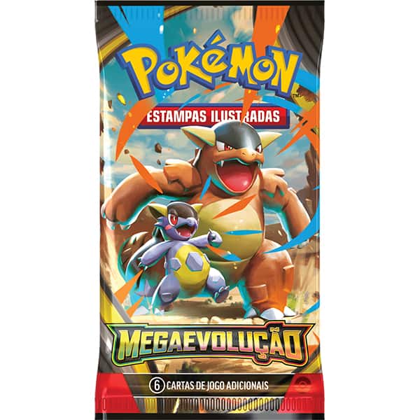 Booster Pokémon TCG, Pokémon Megaevolução, 35652, Copag - Pacote com 6 cartas cada - PT 1 UN