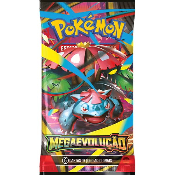 Booster Pokémon TCG, Pokémon Megaevolução, 35652, Copag - Pacote com 6 cartas cada - PT 1 UN