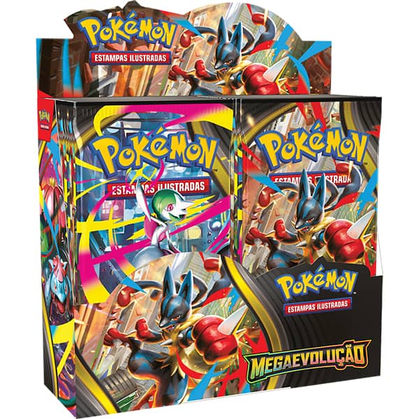 Booster Pokémon TCG, Pokémon Megaevolução, 35652, Copag - Pacote com 6 cartas cada - PT 1 UN