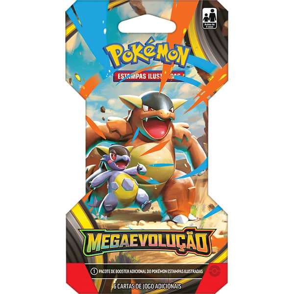 Blister Pokémon TCG, Pokémon Megaevolução, 35655, Copag - Pacote com 6 cartas cada - BT 1 UN