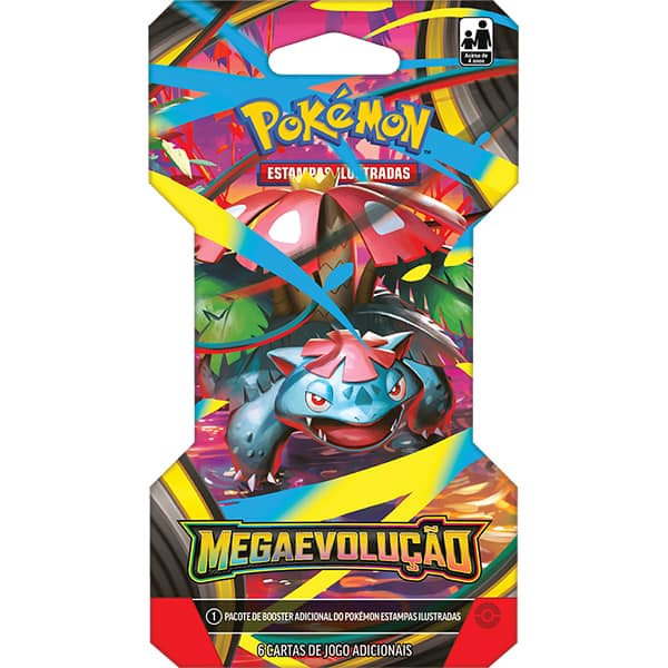 Blister Pokémon TCG, Pokémon Megaevolução, 35655, Copag - Pacote com 6 cartas cada - BT 1 UN
