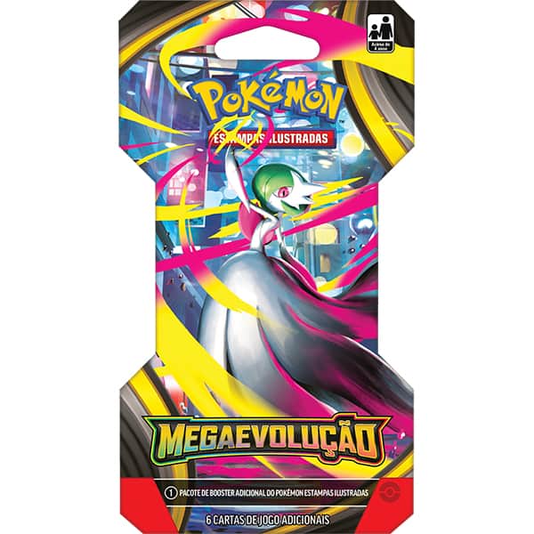 Blister Pokémon TCG, Pokémon Megaevolução, 35655, Copag - Pacote com 6 cartas cada - BT 1 UN