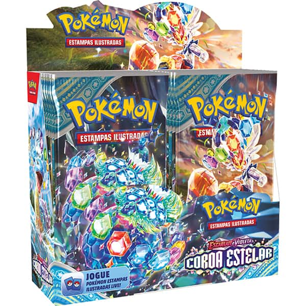 Booster Pokémon TCG, Coroa Estelar, 34664, Copag - CX 1 UN