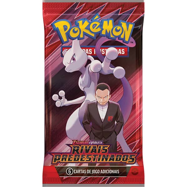 Booster Pokémon TCG, Pokémon Rivais Predestinados, 35554, Copag - Pacote com 6 cartas cada - PT 1 UN