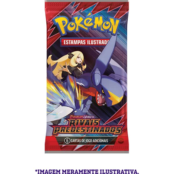 Booster Pokémon TCG, Pokémon Rivais Predestinados, 35554, Copag - Pacote com 6 cartas cada - PT 1 UN