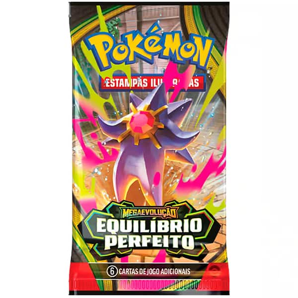 Booster Pokémon TCG: Pokémon Equilíbrio Perfeito, Copag - PT 1 UN Booster Pokémon TCG: Pokémon Equilíbrio Perfeito, Copag - PT 1 UN