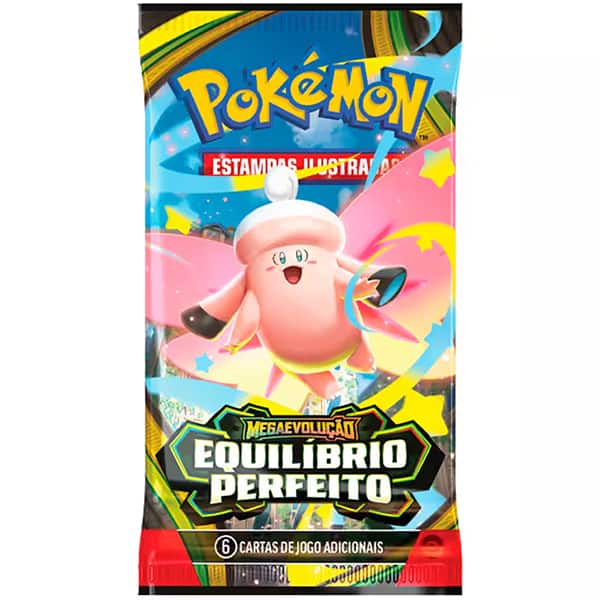 Booster Pokémon TCG: Pokémon Equilíbrio Perfeito, Copag - PT 1 UN Booster Pokémon TCG: Pokémon Equilíbrio Perfeito, Copag - PT 1 UN