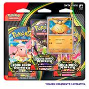 Jogo de cartas, Triple Pack Pokémon TCG, Equilíbrio Perfeito, Copag - BT 3 UN
