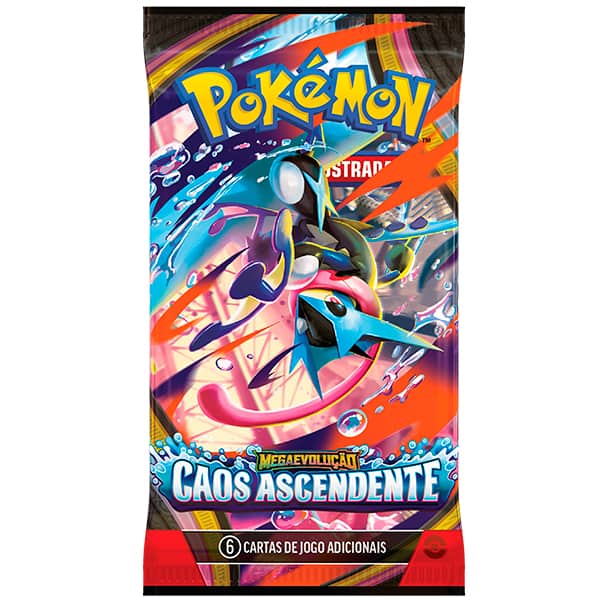 Booster Pokémon TCG, Pokémon Caos Ascendente, Pacote com 6 cartas cada, 36919, Copag - PT 1 UN