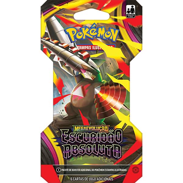 Blister Pokémon TCG, Pokémon Escuridão Absoluta, Pacote com 6 cartas cada, 36889, Copag - BT 1 UN