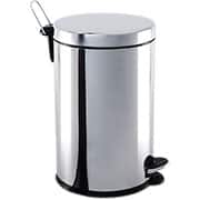 Lixeira inox c/pedal e recipiente aço inox 12L 3040/203 Brinox CX 1 UN Lixeira inox c/pedal e recipiente aço inox 12L 3040/203 Brinox CX 1 UN
