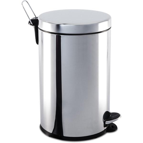 Lixeira inox c/pedal e recipiente aço inox 12L 3040/203 Brinox CX 1 UN