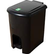 Lixeira plástica c/pedal preta 15L Ecoline PE15 Só Lixeiras PT 1 UN Lixeira plástica c/pedal preta 15L Ecoline PE15 Só Lixeiras PT 1 UN