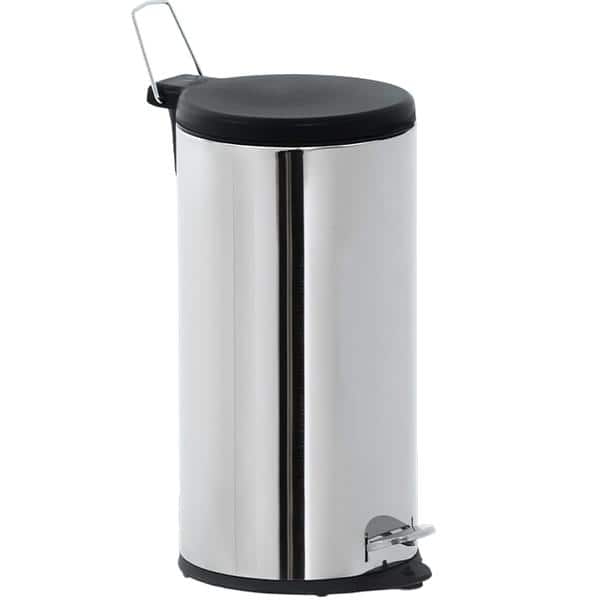 Lixeira inox com pedal, 20L, Prata, 3048/206, Brinox - CX 1 UN