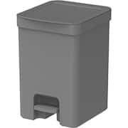 Lixeira plástica com pedal, 12L, Chumbo, Trium, LX4100CHF, Ou - CX 1 UN