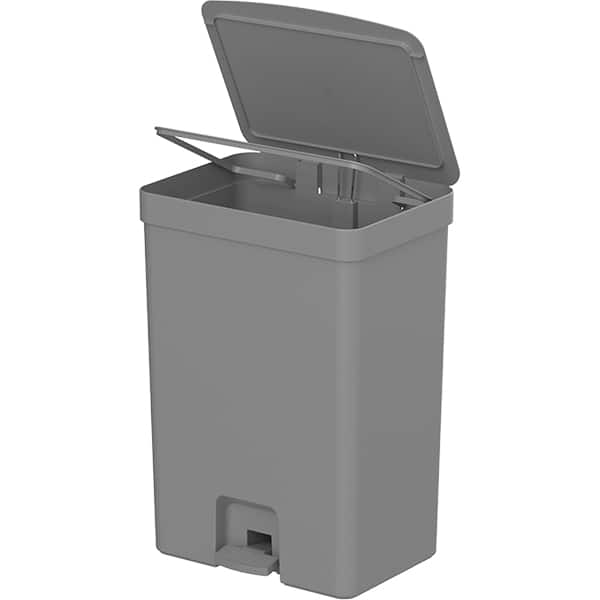 Lixeira plástica com pedal Trium 30L, Chumbo, LX4300CHF, Ou - CX 1 UN