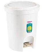 Lixeira plástica c/pedal branca 13,5L SR275/01 Sanremo PT 1 UN