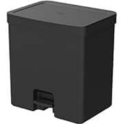 Lixeira plástica com pedal, 20L, Preta, LX4200PTF, Ou - CX 1 UN