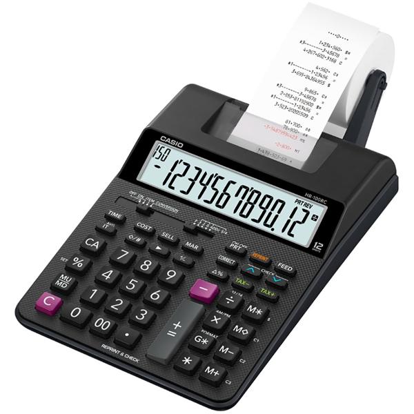 Calculadora de mesa c/ bobina 12 digitos HR100RCBKB Casio Brasil CX 1 UN