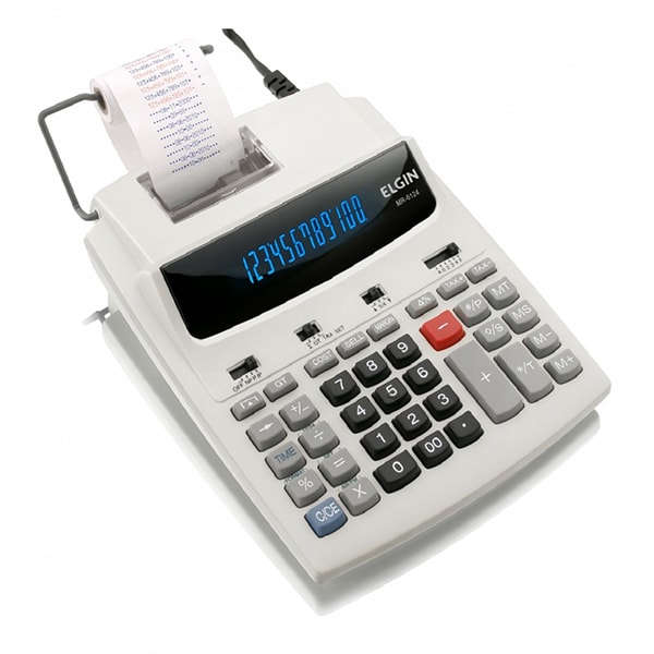 Calculadora de mesa c/bobina 12 digitos MR-6124 Elgin CX 1 UN