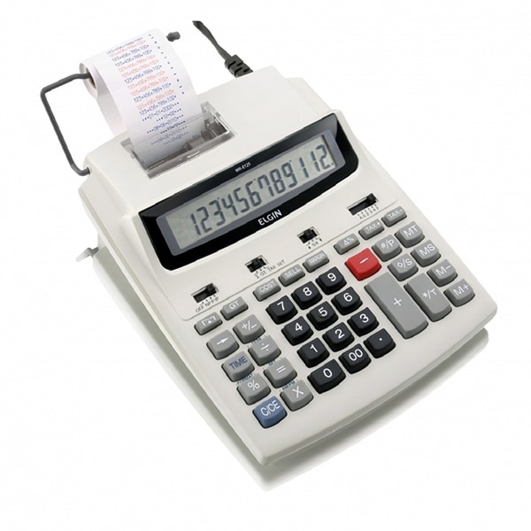 Calculadora de mesa c/bobina 12 digitos MR-6125 Elgin CX 1 UN