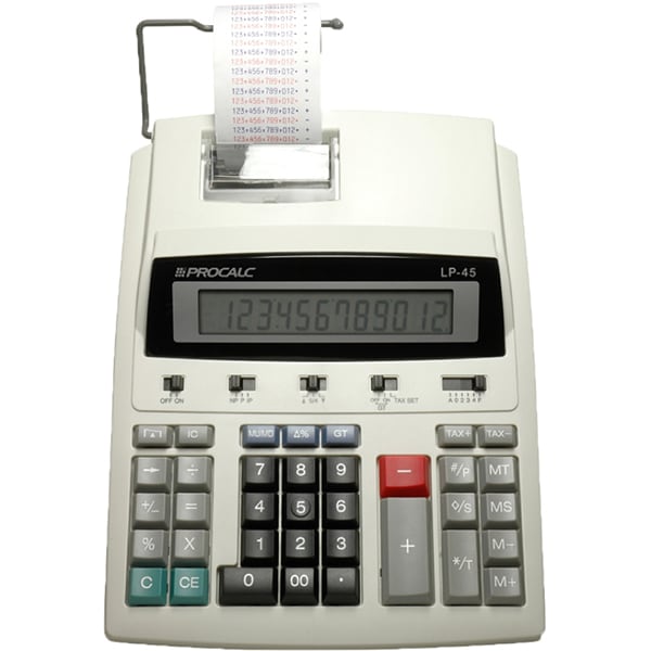 Calculadora de mesa c/bobina 12 digitos LP45 Procalc CX 1 UN